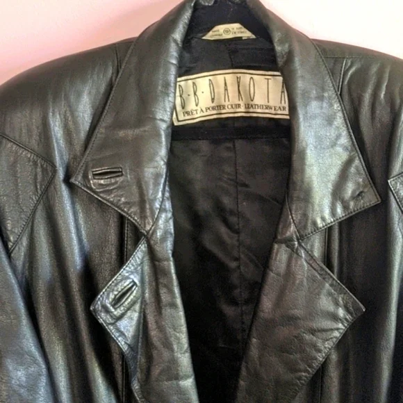 80s Vibe BB Dakota Leather Long Coat SM